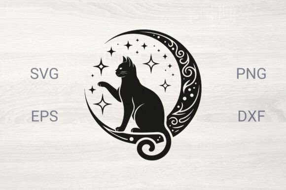 Black Cat and Moon SVG Review
