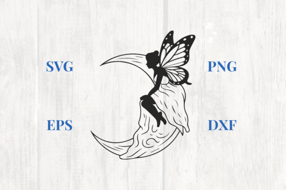 Butterfly Fairy with Moon