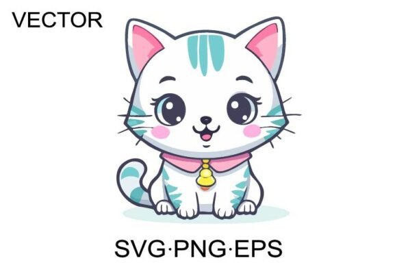 Cat Baby Girl SVG Vector
