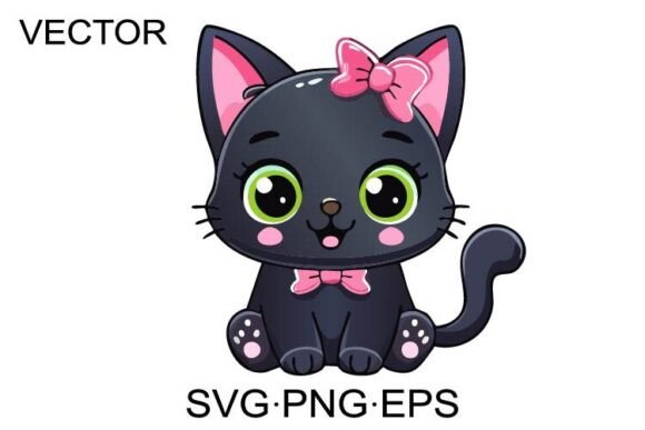Cat Baby SVG Cartoon Character