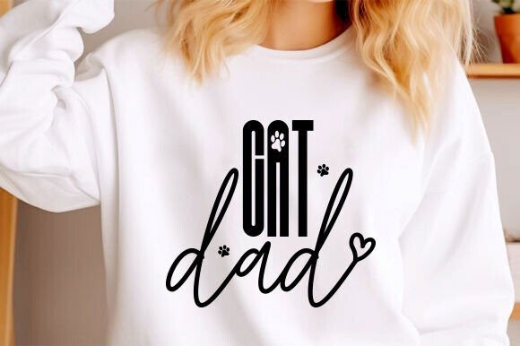 Cat Dad SVG PNG, Father’s Day SVG PNG