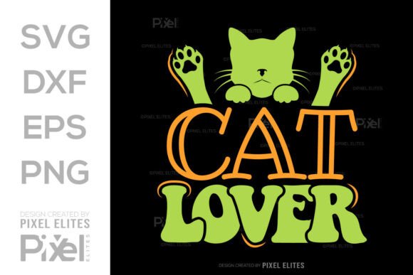 Cat Lover SVG Cut File T-Shirt Design