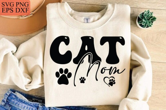 Cat Mom SVG PNG, Cat Mama PNG, Cat Lover