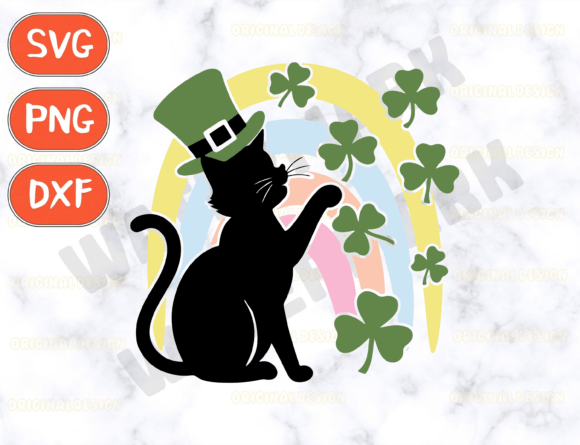 Cute St Patrick’s Day SVG, Cat Lover SVG