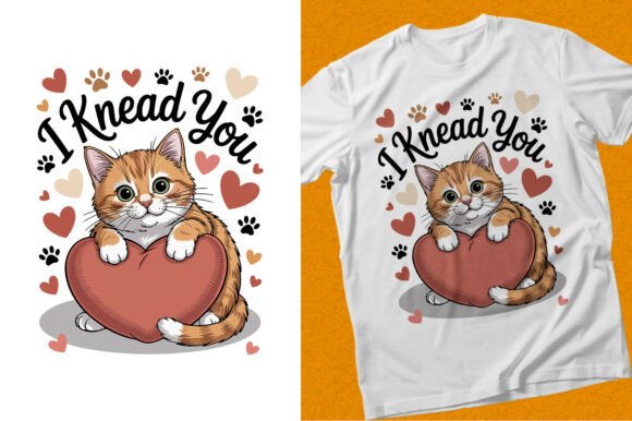 I Knead You Cat Illustration SVG T-shirt