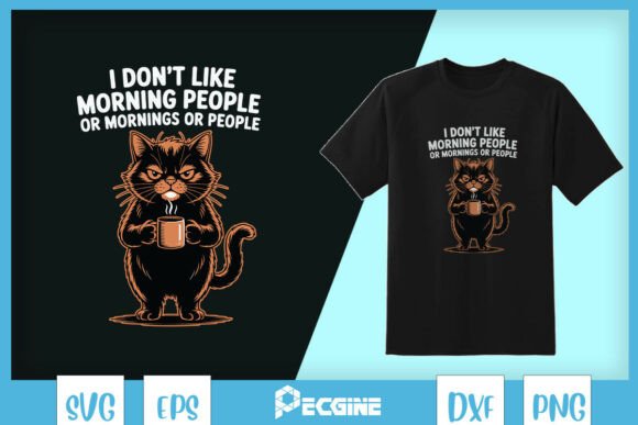 Sarcastic Coffee Cat Funny SVG