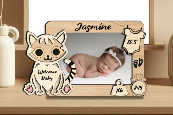 SVG Cat Kitty Baby Photo Present Frame
