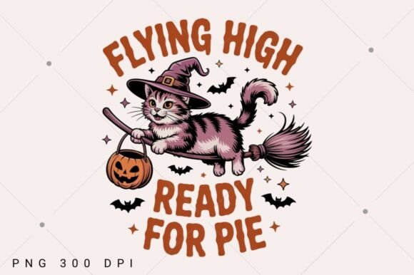 Witch Cat PNG Shirt, Spooky Season PNG